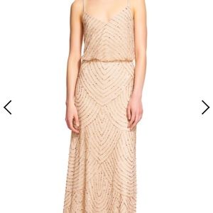 Adrianna Papell beaded bridesmaid dress